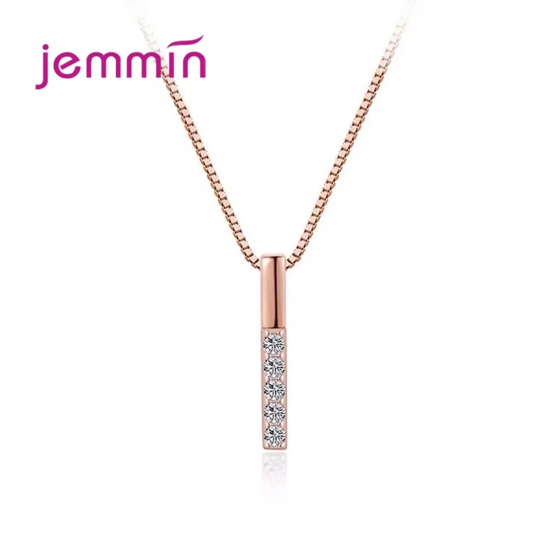 Romantic 925 Sterling Silver AAAA+ Zircon Necklace Vertical Bar Slidable Pendant Necklace for Women Wedding Birthday Gifts 
Romantic 925 Sterling Silver AAAA+ Zircon Necklace Vertical Bar Slidable Pendant Necklace for Women Wedding Birthday Gifts