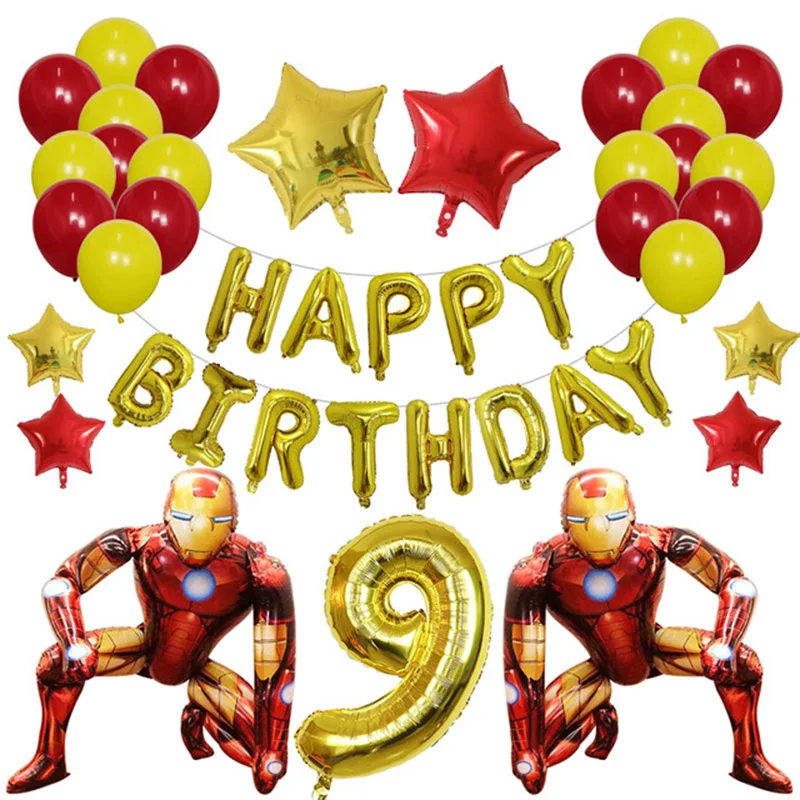 1Set Big 3D Spiderman Iron Man Foil Balloons Marvel Happy Birthday Party Decoration Children's Toy Baby Shower Kids Air Globos
1Set Big 3D Spiderman Iron Man Foil Balloons Marvel Happy Birthday Party Decoration Children's Toy Baby Shower Kids Air Globos