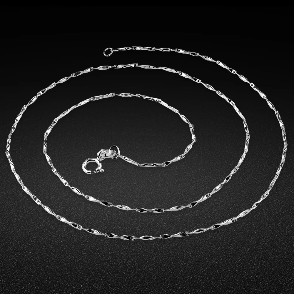 New girl S925 sterling silver necklace simple style solid silver single chain suitable for Suitable pendant lady's silver bijoux
New girl S925 sterling silver necklace simple style solid silver single chain suitable for Suitable pendant lady's silver bijoux