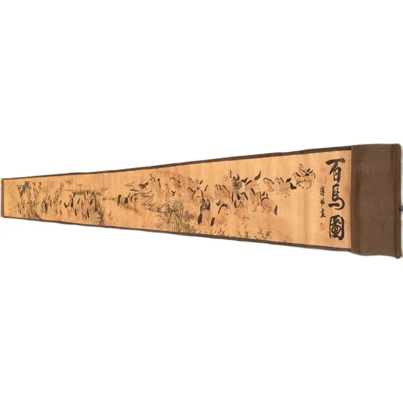 Early collection of antique calligraphy and painting (Baima map) hanging family collection
Early collection of antique calligraphy and painting (Baima map) hanging family collection