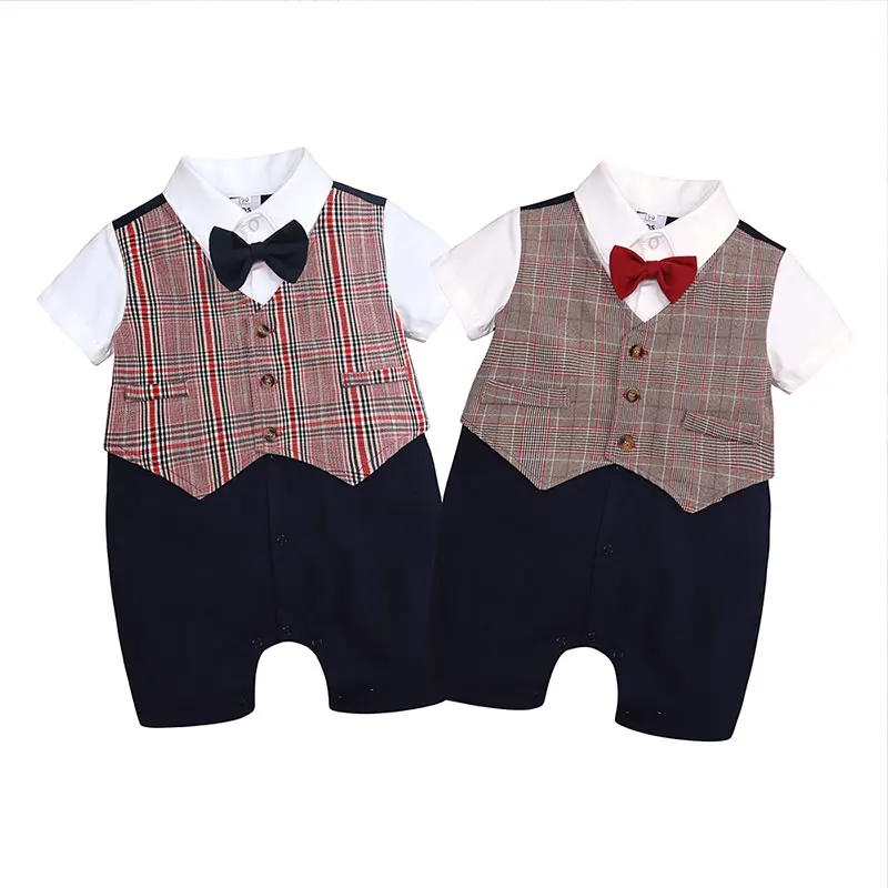 Summer Toddler Clothing Formal Baby Boy Clothes Gentleman Style Newborn Baby Romper Cotton Short Sleeve Infant Boys Rompers
Summer Toddler Clothing Formal Baby Boy Clothes Gentleman Style Newborn Baby Romper Cotton Short Sleeve Infant Boys Rompers