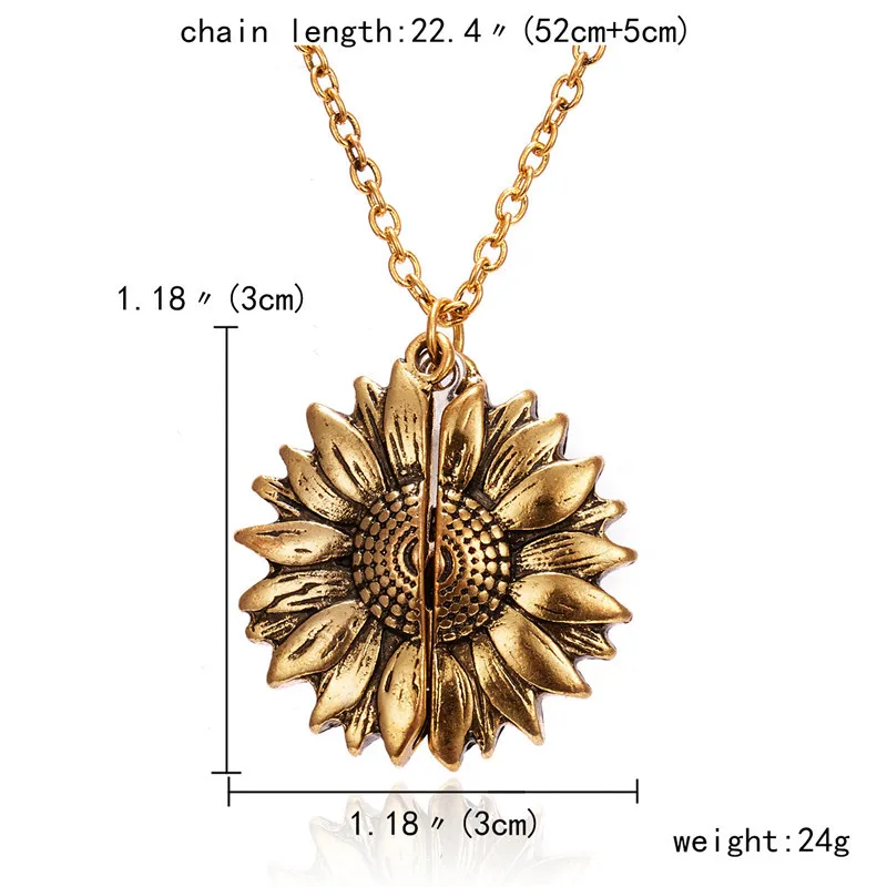 Stainless Steel Rainbow Gradient Sunflower Pendant Necklace for Women Vintage Gold Silver Color Big Necklace Fashion Jewelry
Stainless Steel Rainbow Gradient Sunflower Pendant Necklace for Women Vintage Gold Silver Color Big Necklace Fashion Jewelry