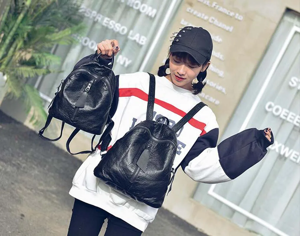 Free Shipping New Women's High Quality Soft Pu Leather Backpack Fashion Casual Double Shoulder Bags Travel Backpack
Free Shipping New Women's High Quality Soft Pu Leather Backpack Fashion Casual Double Shoulder Bags Travel Backpack