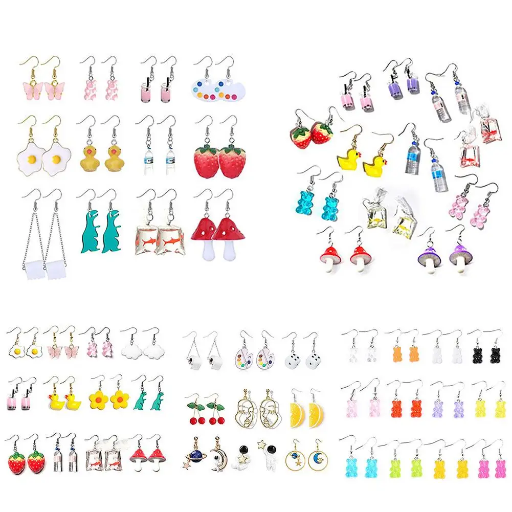 Creative Cute Mini Gummy Bear Duck Earrings Set Funny Cartoon Design Female Ear Hooks Danglers Jewelry Gift
Creative Cute Mini Gummy Bear Duck Earrings Set Funny Cartoon Design Female Ear Hooks Danglers Jewelry Gift