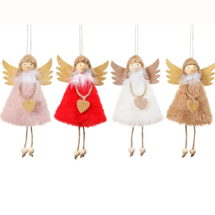 Christmas Decoration Cute Love Plush Feather Angel Doll Pendant Tree Hanging Ornaments Christmas Crafts Xmas Tree Decorations
Christmas Decoration Cute Love Plush Feather Angel Doll Pendant Tree Hanging Ornaments Christmas Crafts Xmas Tree Decorations