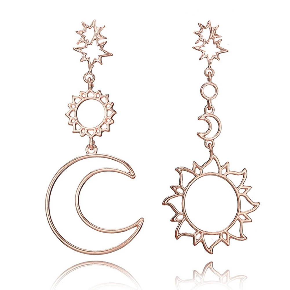 Bohemian Star Sun Moon Asymmetrical Drop Earrings For women Hyperbolic Asymmetry vintage Long Dangle Earring Boho Jewelry
Bohemian Star Sun Moon Asymmetrical Drop Earrings For women Hyperbolic Asymmetry vintage Long Dangle Earring Boho Jewelry