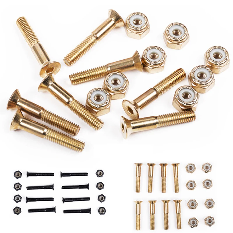 16Pcs/ 8 Pairs Screws+Nuts Four-wheeled Skateboard Longboard Replacement Medium Carbon Steel M5*25mm/28mm/30mm
16Pcs/ 8 Pairs Screws+Nuts Four-wheeled Skateboard Longboard Replacement Medium Carbon Steel M5*25mm/28mm/30mm