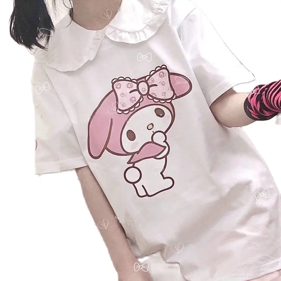 Harajuku Kawaii Cartoon Short Sleeve T-Shirt Girls Pink Top Loose Thin Summer Clothes For Women Tee Shirts Cute Pullover
Harajuku Kawaii Cartoon Short Sleeve T-Shirt Girls Pink Top Loose Thin Summer Clothes For Women Tee Shirts Cute Pullover