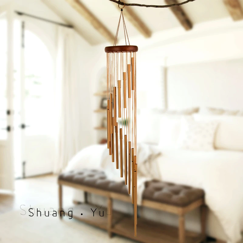 Fashion European Solid Wood Music Metal Bells Hanging Role Creative Birthday Present Home Decoration Pendant Hanging Wind Chimes 
Fashion European Solid Wood Music Metal Bells Hanging Role Creative Birthday Present Home Decoration Pendant Hanging Wind Chimes