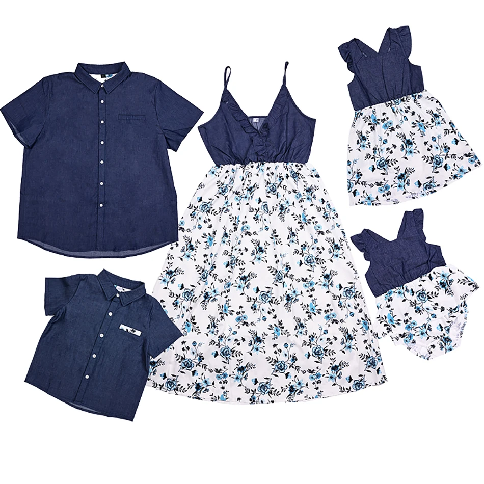 2021 Summer Parent-Child Outfits Adult Kid Mom Dad Daughter Clothing Boy Shirts Girl Dress Baby Romper Family Matching Clothes
2021 Summer Parent-Child Outfits Adult Kid Mom Dad Daughter Clothing Boy Shirts Girl Dress Baby Romper Family Matching Clothes