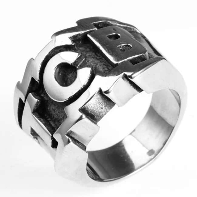 2021 Vintage Men's Jewelry Retro Punk Gothic Environmentally Friendly Alloy Letter Tcb Rings for Men's Punk Classic Ring Band
2021 Vintage Men's Jewelry Retro Punk Gothic Environmentally Friendly Alloy Letter Tcb Rings for Men's Punk Classic Ring Band