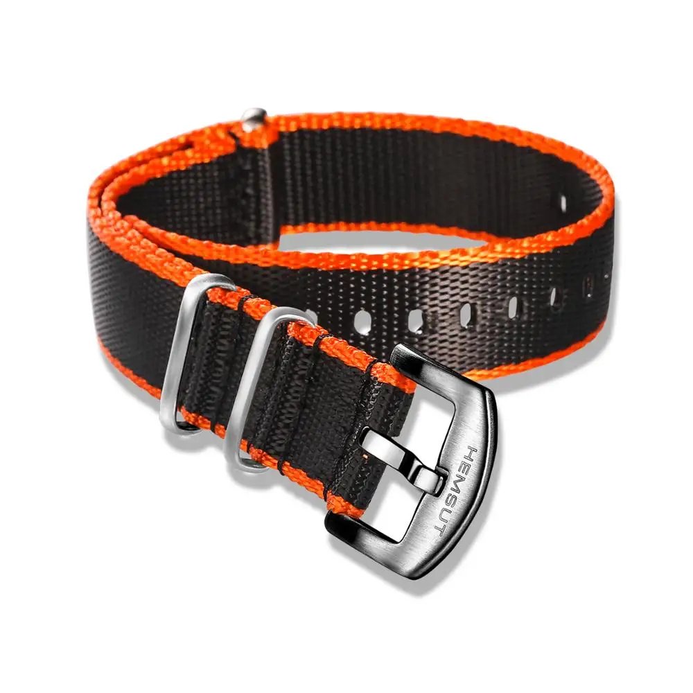 Nato Watch Band Nylon Black Orange One piece Replace Seatbelt Watch Straps For Men or Women Watch 18mm 20mm 22mm 24mm
Nato Watch Band Nylon Black Orange One piece Replace Seatbelt Watch Straps For Men or Women Watch 18mm 20mm 22mm 24mm