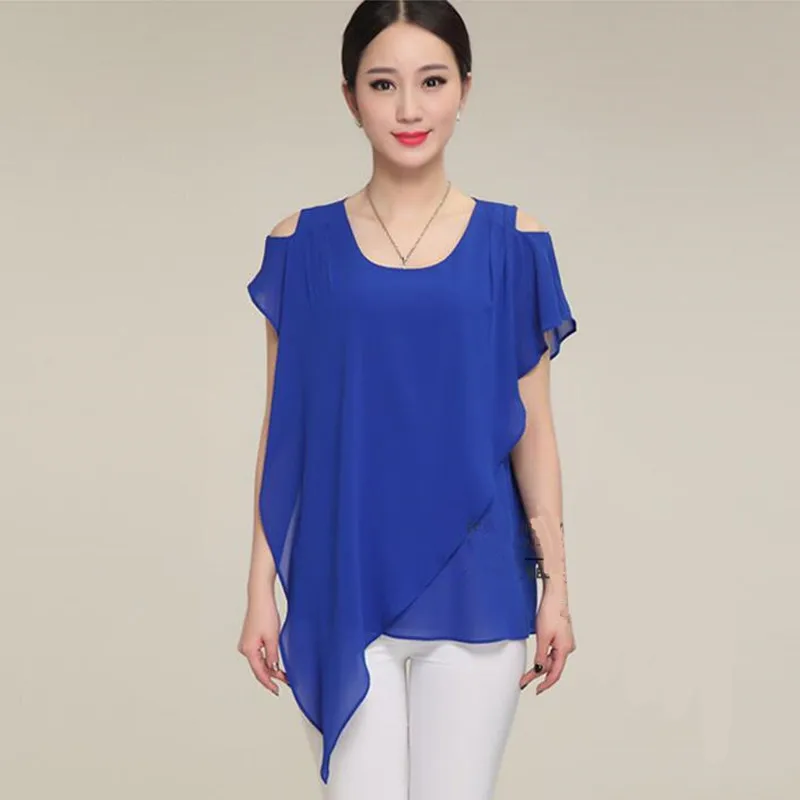 New Womens Tops Fashion 2022 Women Summer Chiffon Blouse Fashion Ruffle Batwing Short Sleeve Casual Shirt Black White S-2XL
New Womens Tops Fashion 2022 Women Summer Chiffon Blouse Fashion Ruffle Batwing Short Sleeve Casual Shirt Black White S-2XL