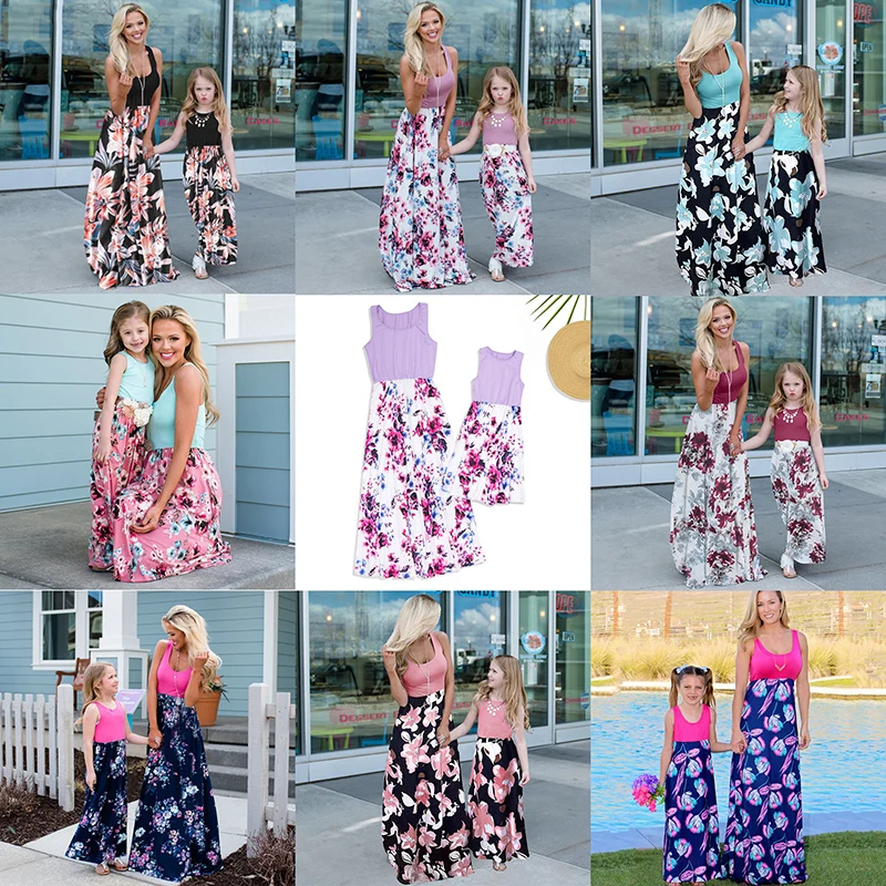 New Sweet Family Matching Outfits Print Bow Tied with Lotus Leaf Edge Girl Clothing 2021 Summer Fashion Mother Daughter Dresses
New Sweet Family Matching Outfits Print Bow Tied with Lotus Leaf Edge Girl Clothing 2021 Summer Fashion Mother Daughter Dresses