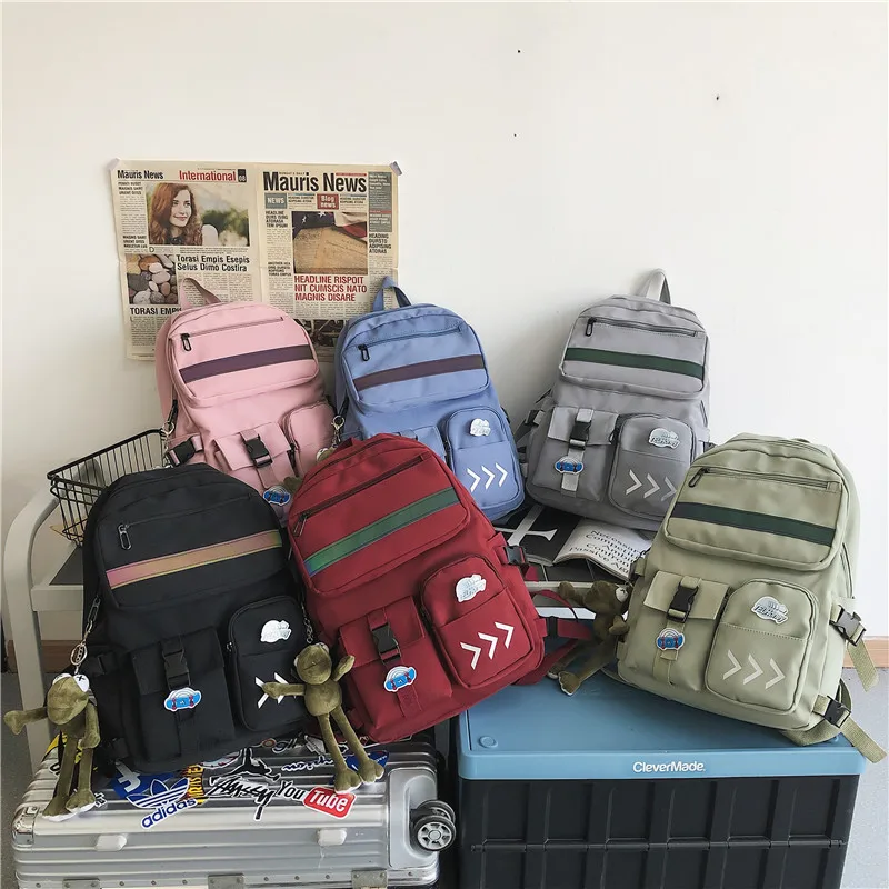 New Trend Women Backpack Casual Classical Travel Canvas Pack Fashion Female Shoulder Bag Solid Color School Bag for Teenage Girl
New Trend Women Backpack Casual Classical Travel Canvas Pack Fashion Female Shoulder Bag Solid Color School Bag for Teenage Girl