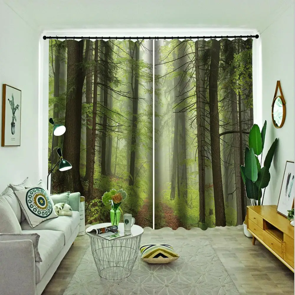 green forest curtains 3d curtains new window balcony thickened windshield blackout curtains
green forest curtains 3d curtains new window balcony thickened windshield blackout curtains