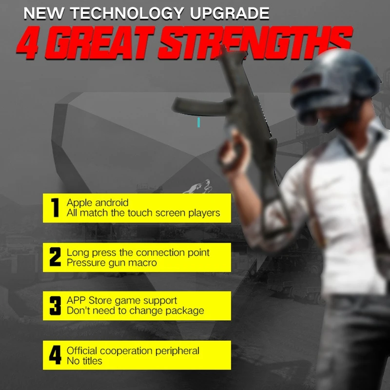 ZIYOU LANG Game Controller for PUBG Bluetooth 4.0 with Backlight Gaming Keyboard and Mouse for Android Ios Phone To PC
ZIYOU LANG Game Controller for PUBG Bluetooth 4.0 with Backlight Gaming Keyboard and Mouse for Android Ios Phone To PC