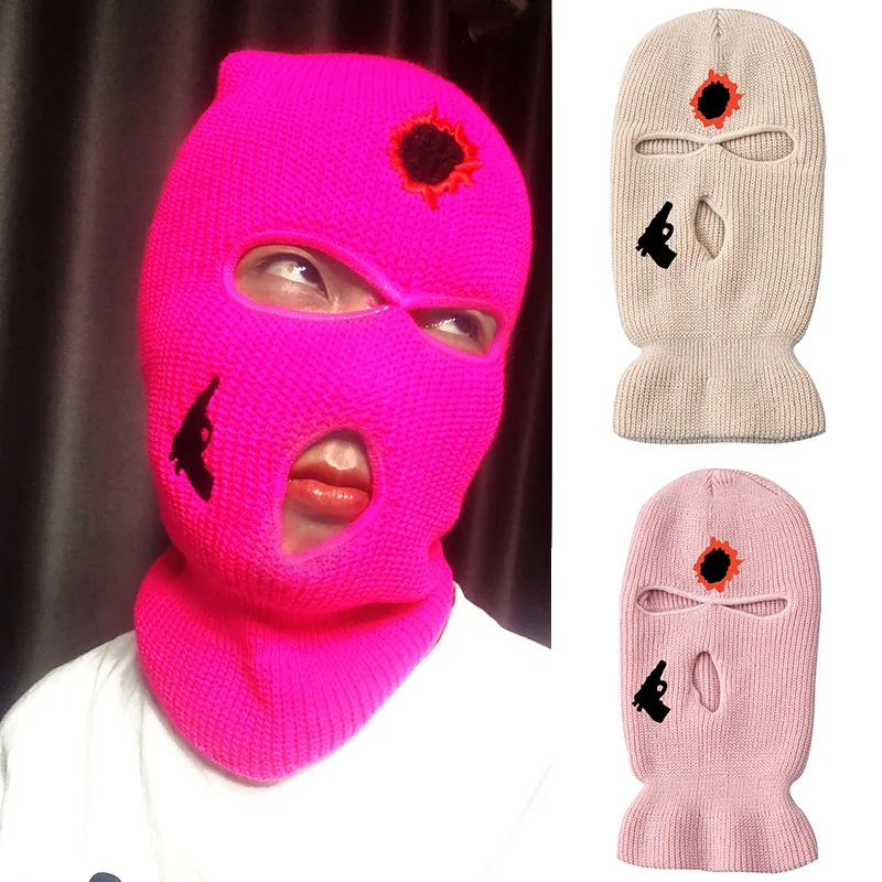 Embroidery Balaclava Face Mask 3-Hole for Cold Weather Army Tactical CS Windproof Knit Beanies Bonnet Winter Warm Unisex Caps
Embroidery Balaclava Face Mask 3-Hole for Cold Weather Army Tactical CS Windproof Knit Beanies Bonnet Winter Warm Unisex Caps