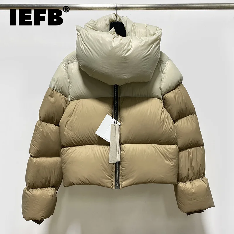 Высококачественное мужское корейское шикарное короткое зимнее пальто IEFB на