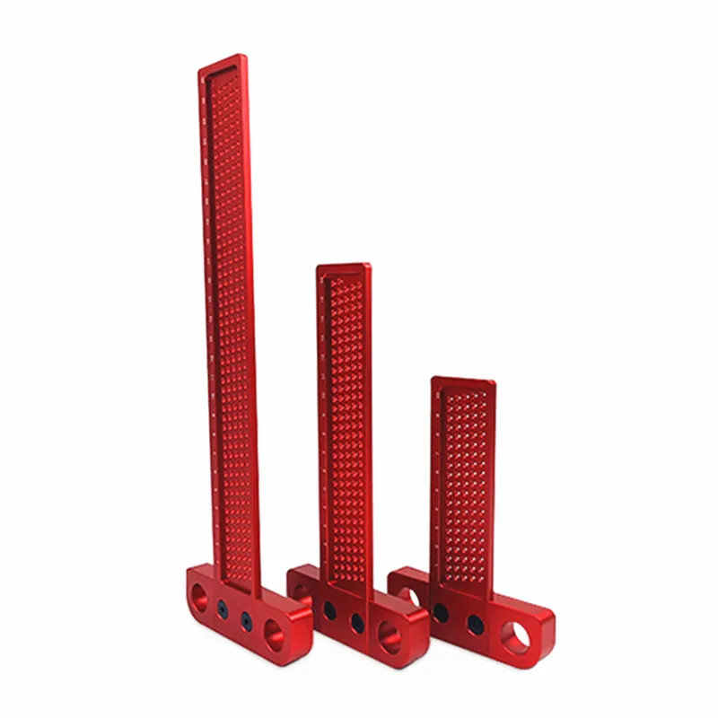 100/160/260mm T-100 T-160 T-260 Hole Positioning Measuring Ruler Precision Mark T-Rule Scriber Ruler Carpenter Woodworking Tools
100/160/260mm T-100 T-160 T-260 Hole Positioning Measuring Ruler Precision Mark T-Rule Scriber Ruler Carpenter Woodworking Tools
