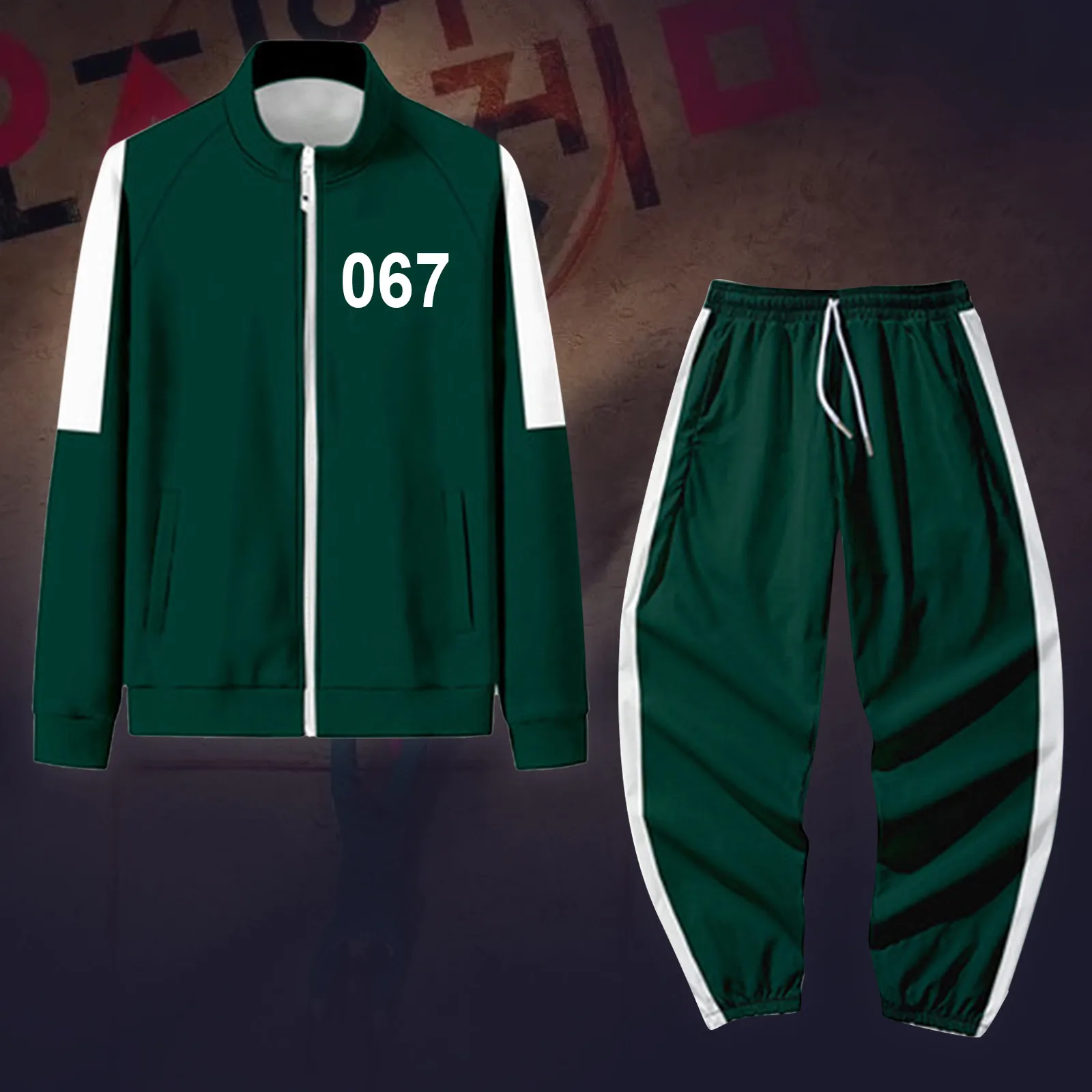 Coreano Tv Squid Game Cos Jacket Uomo Li Zhengjae Stesso Abbigliamento Sportivo Retrò Rotondo Sei Manager Uniforme Quadrato Cerc
Coreano Tv Squid Game Cos Jacket Uomo Li Zhengjae Stesso Abbigliamento Sportivo Retrò Rotondo Sei Manager Uniforme Quadrato Cerc