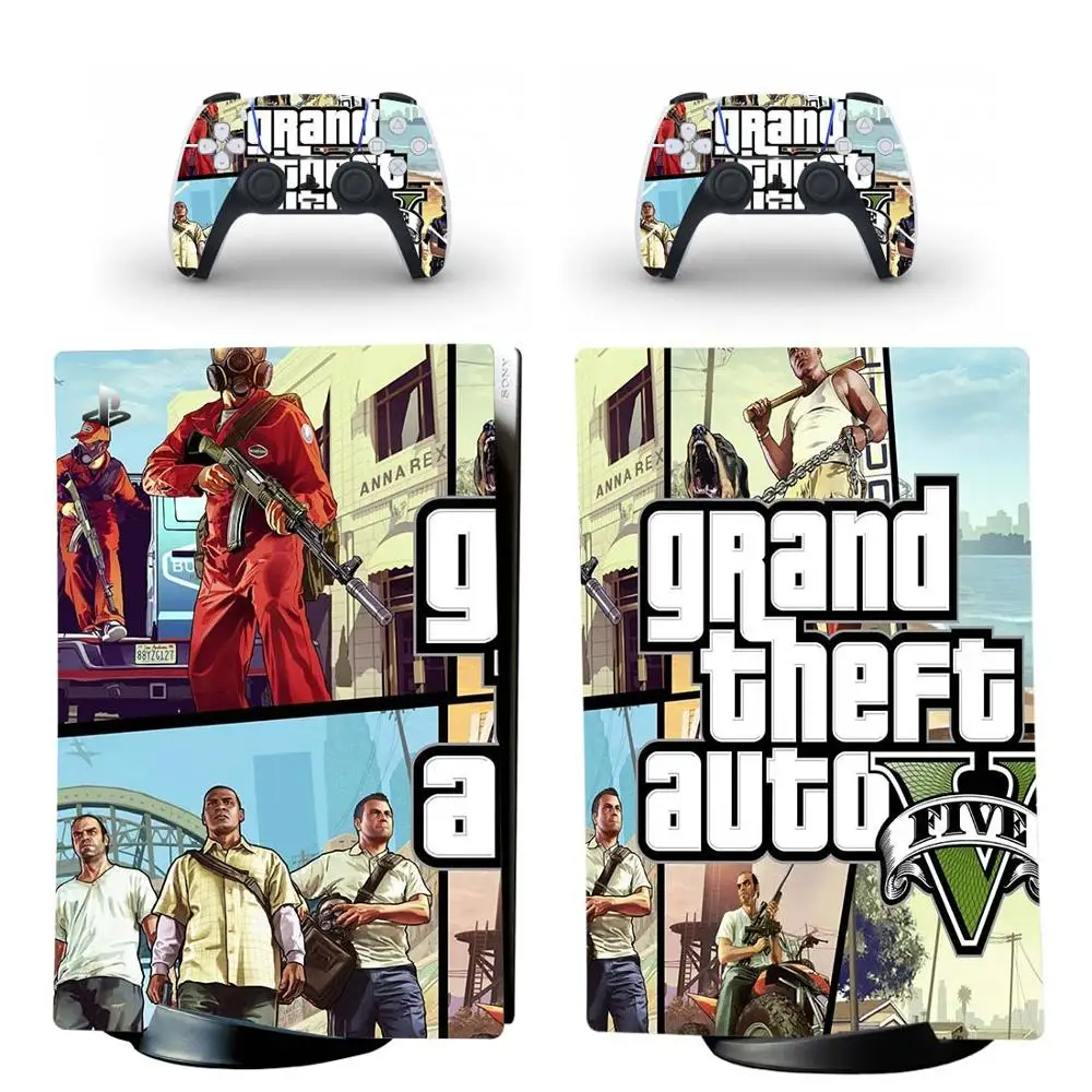 Стикер Grand Theft Auto V GTA 5 PS5 стикер для консоли PlayStation и контроллеров | Электроника