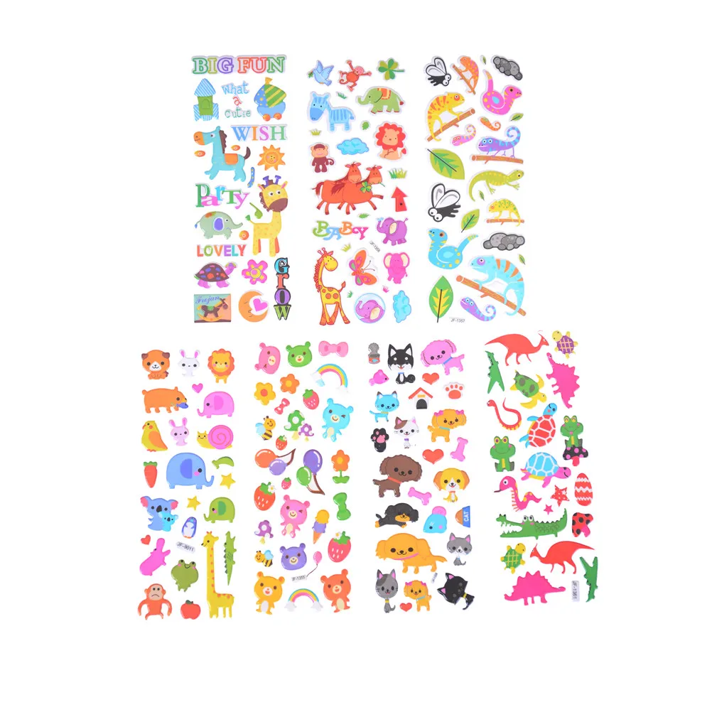 6pcs/lot Fashion Brand Kids Toys Cartoon Cute Animals Zoo 3D Stickers Children girls boys PVC Stickers Bubble Stickers
6pcs/lot Fashion Brand Kids Toys Cartoon Cute Animals Zoo 3D Stickers Children girls boys PVC Stickers Bubble Stickers