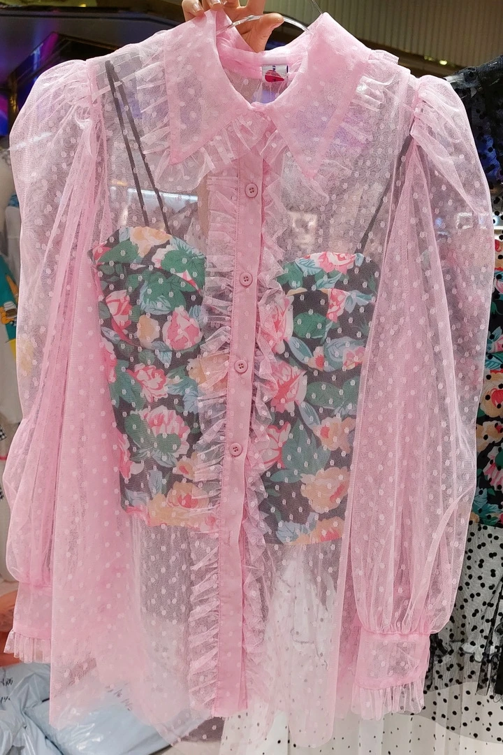 Summer 2021 Korean-Style Sexy Big Flower Wrapped Chest Strap Mesh Lace Polka Dot Fairy Long Shirt
Summer 2021 Korean-Style Sexy Big Flower Wrapped Chest Strap Mesh Lace Polka Dot Fairy Long Shirt