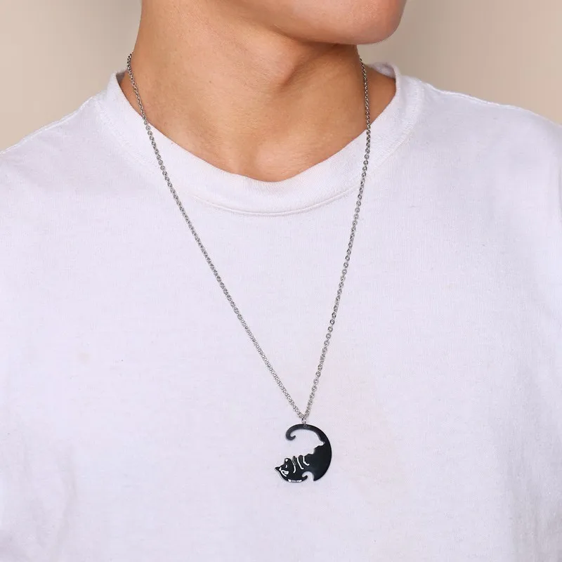 LOOKER Pet Necklace Couples Jewelry Dog Animal Spiritual Yin Yang Collar In White And Black Tone Charm Collar
LOOKER Pet Necklace Couples Jewelry Dog Animal Spiritual Yin Yang Collar In White And Black Tone Charm Collar