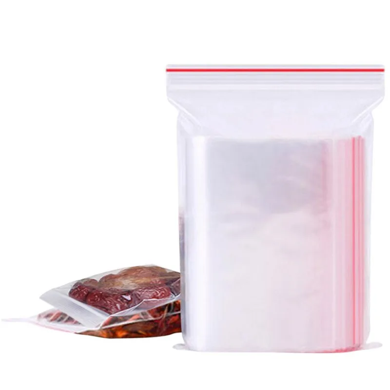 100PCS Self Adhesive Transparent Thick Ziplock Food Storage Zip Packages Sealed Bag Of White Resealable Clear Plastic Storage 
100PCS Self Adhesive Transparent Thick Ziplock Food Storage Zip Packages Sealed Bag Of White Resealable Clear Plastic Storage