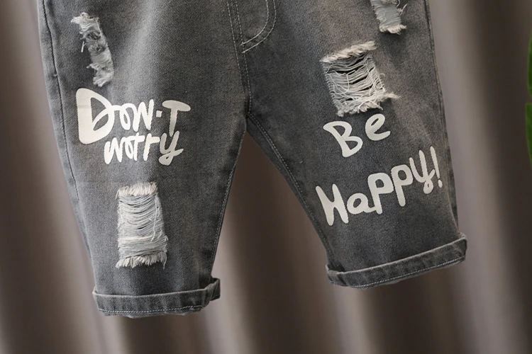 Boys Denim Short Trousers Summer Shorts Jeans Children Ripped Jeans Kids Baby Stretch Boardshorts Letter Shorts Size: 90-140
Boys Denim Short Trousers Summer Shorts Jeans Children Ripped Jeans Kids Baby Stretch Boardshorts Letter Shorts Size: 90-140