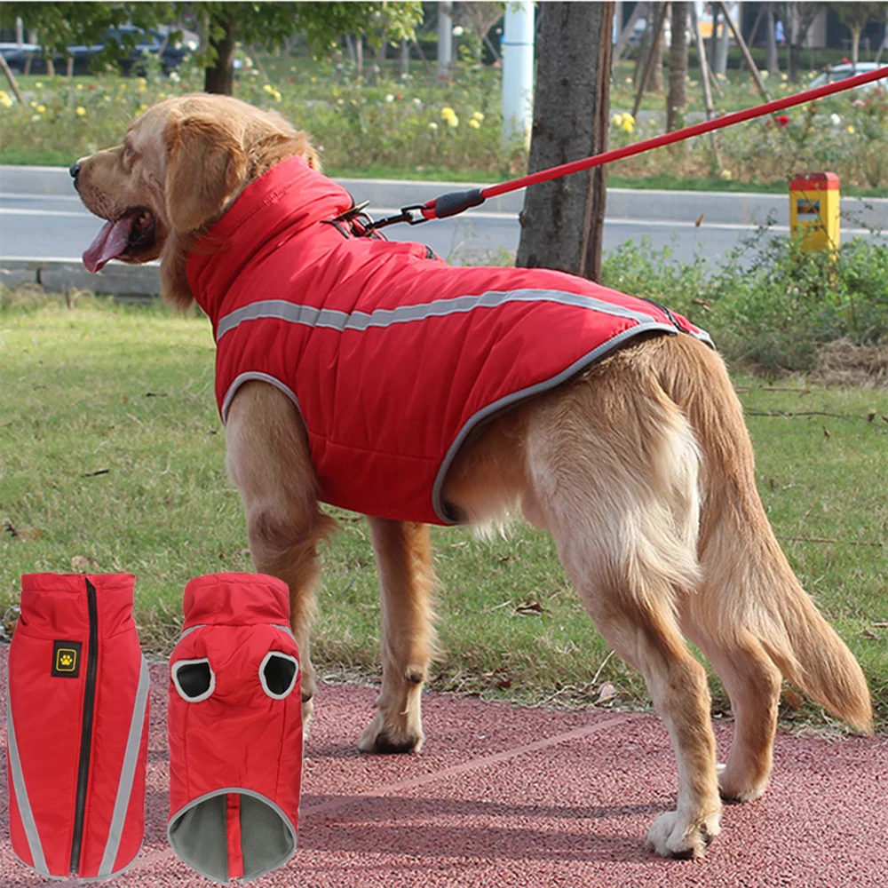 Dog Warm thickened Cotton Jacket Vest Waterproof Reflective Raincoat Clothes for Dogs Winter Outdoor Small Medium Large Zipper
Dog Warm thickened Cotton Jacket Vest Waterproof Reflective Raincoat Clothes for Dogs Winter Outdoor Small Medium Large Zipper