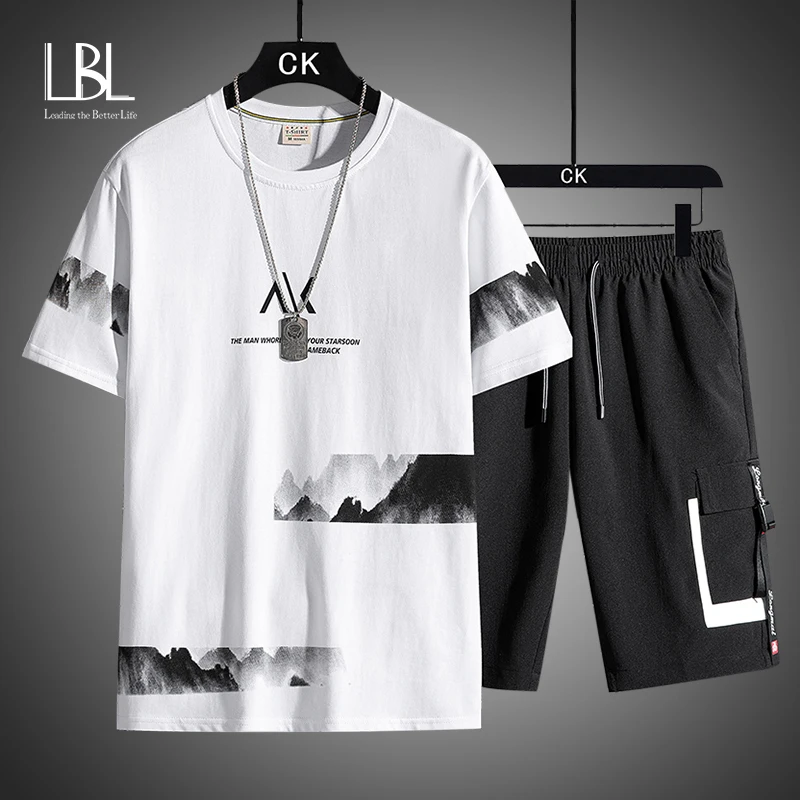 2021 Summer New Men's Sets Cotton T-shirt + Shorts Hip Hop Streetwear O-Neck Tees Male Sports Running Suits Casual Tracksuits
2021 Summer New Men's Sets Cotton T-shirt + Shorts Hip Hop Streetwear O-Neck Tees Male Sports Running Suits Casual Tracksuits