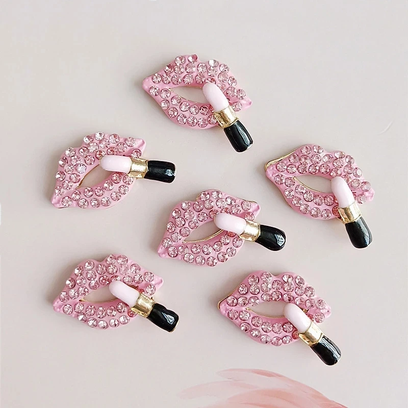 5Pcs/lot Rhinestone Alloy Buttons Lipstick Red Lips Button For Girl Hair Phone Shell Diy Clothing Decoration Jewelry Accessories
5Pcs/lot Rhinestone Alloy Buttons Lipstick Red Lips Button For Girl Hair Phone Shell Diy Clothing Decoration Jewelry Accessories