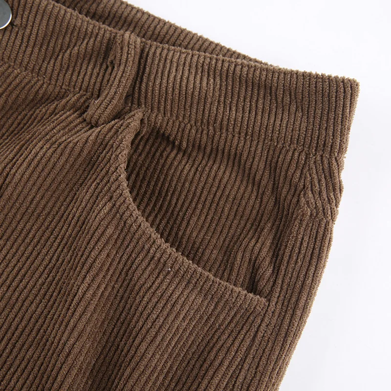 Brown Corduroy Pant Straight Vintgae Flare Solid Pants Femme 2021 Spring New Fashion Streetwear Women Clothes Casual 7 Colors
Brown Corduroy Pant Straight Vintgae Flare Solid Pants Femme 2021 Spring New Fashion Streetwear Women Clothes Casual 7 Colors