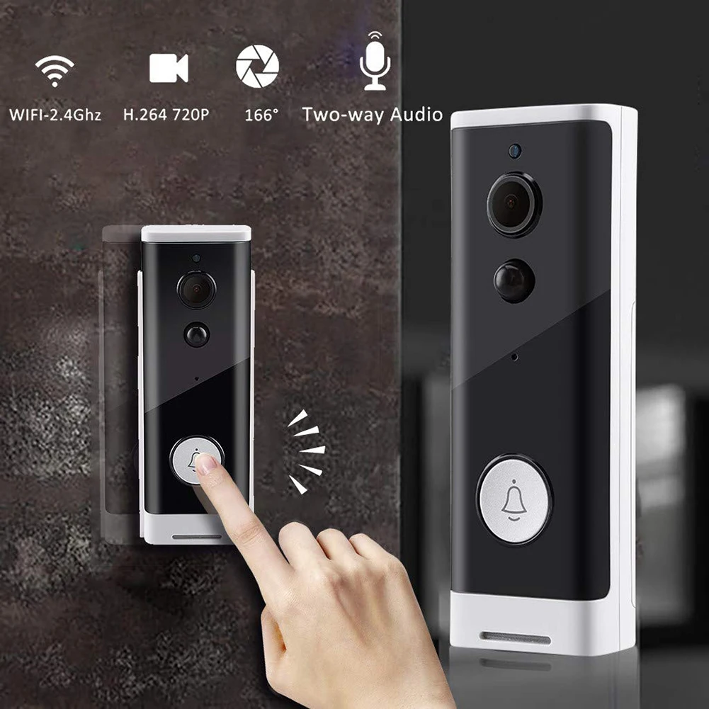 M200A Wireless HD Visual WIFI Doorbell Infrared Waterproof Night Vision Remote Monitoring 720p Intercom Doorbell Security Camera
M200A Wireless HD Visual WIFI Doorbell Infrared Waterproof Night Vision Remote Monitoring 720p Intercom Doorbell Security Camera