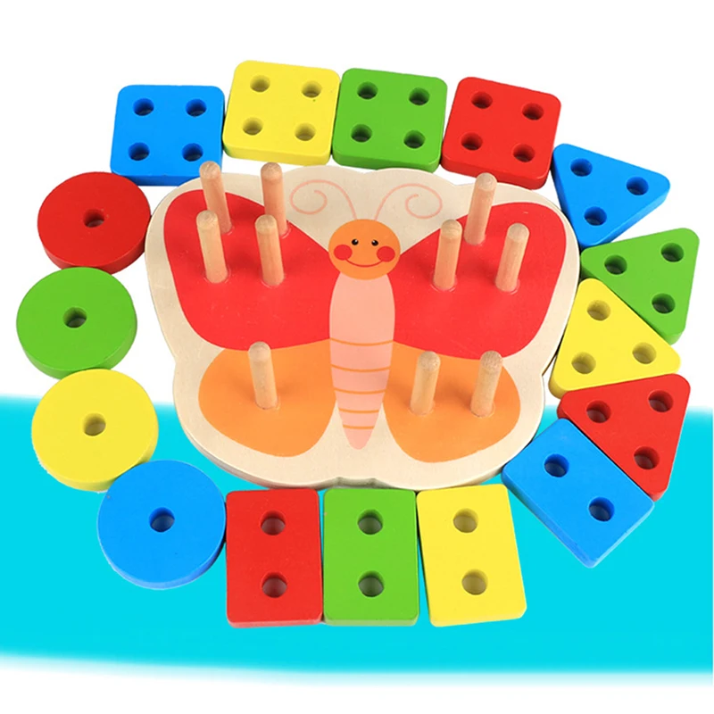 Montessori Wooden Geometry Shape Educational Sorting Board Building Blocks Children Learning Shape Stacker Sorting Toys
Montessori Wooden Geometry Shape Educational Sorting Board Building Blocks Children Learning Shape Stacker Sorting Toys