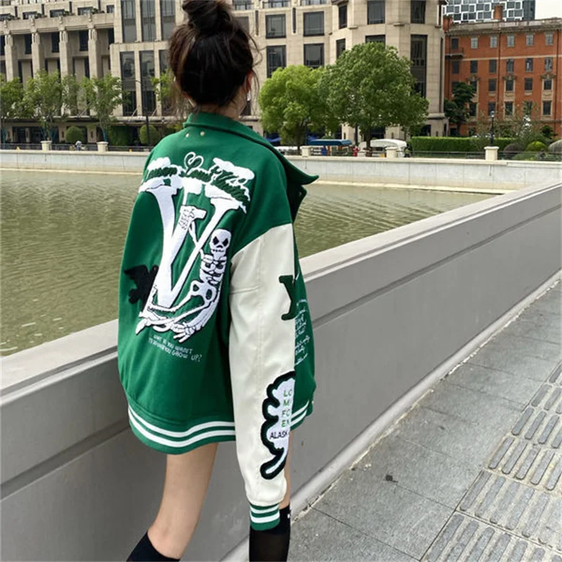 Harajuku Y2k Women Designer Couple Jacket Tide Ins Autumn Coats Matching Embroidery Sweatshirts Baseball Uniform Jacket Clothes
Harajuku Y2k Women Designer Couple Jacket Tide Ins Autumn Coats Matching Embroidery Sweatshirts Baseball Uniform Jacket Clothes