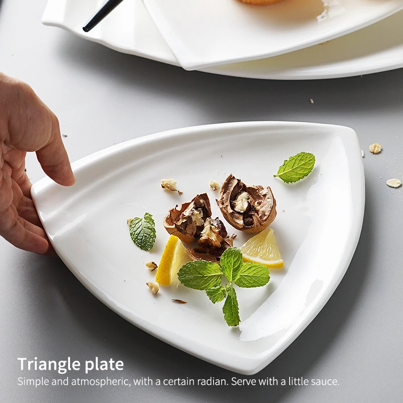 European style white ceramic tableware salad sushi fruit pasta dessert bread steak plate
European style white ceramic tableware salad sushi fruit pasta dessert bread steak plate