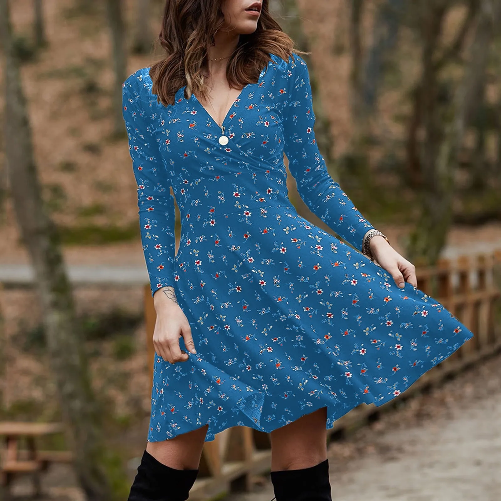 JAYCOSIN Women Dresses V Neck Manches Long Sleeve Robe Retro Elegant Party Club Dress Casual Short Print Mini Dress Vestido
JAYCOSIN Women Dresses V Neck Manches Long Sleeve Robe Retro Elegant Party Club Dress Casual Short Print Mini Dress Vestido