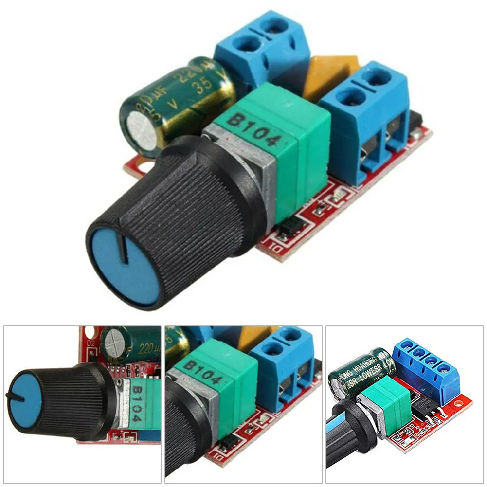 5A 90W PWM Max 90W DC Motor Speed Controller Module DC-DC 4.5V-35V Adjustable Speed Regulator Power Controller Control Governor
5A 90W PWM Max 90W DC Motor Speed Controller Module DC-DC 4.5V-35V Adjustable Speed Regulator Power Controller Control Governor