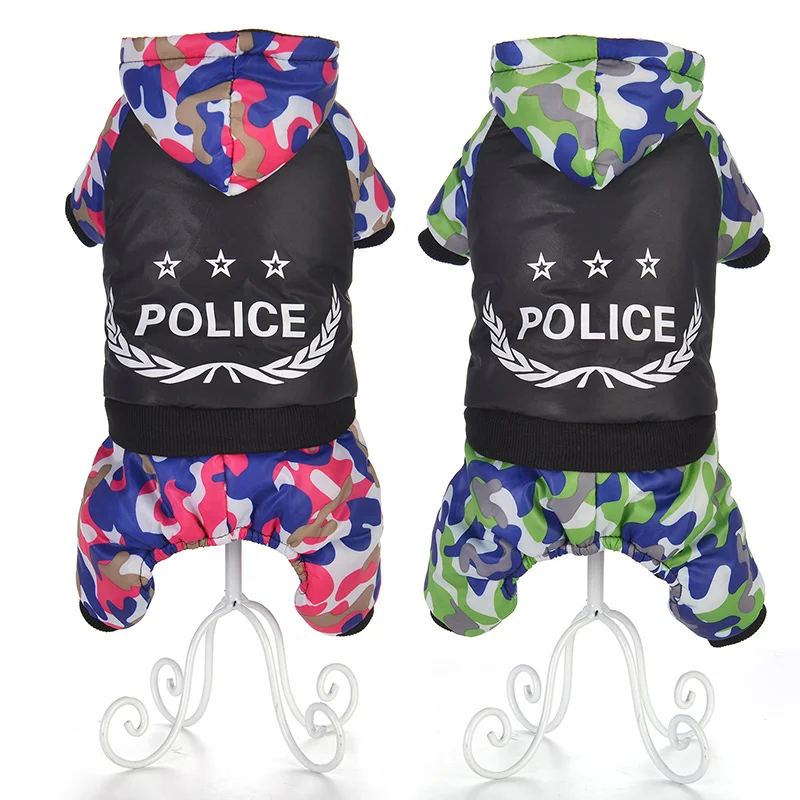 Camouflage Police Pet Dog Clothes for Dogs Winter Pet Jumpsuit Clothing Puppy Outfits Warm Fleece Dog Coat Chihuahua Pug Jackets
Camouflage Police Pet Dog Clothes for Dogs Winter Pet Jumpsuit Clothing Puppy Outfits Warm Fleece Dog Coat Chihuahua Pug Jackets