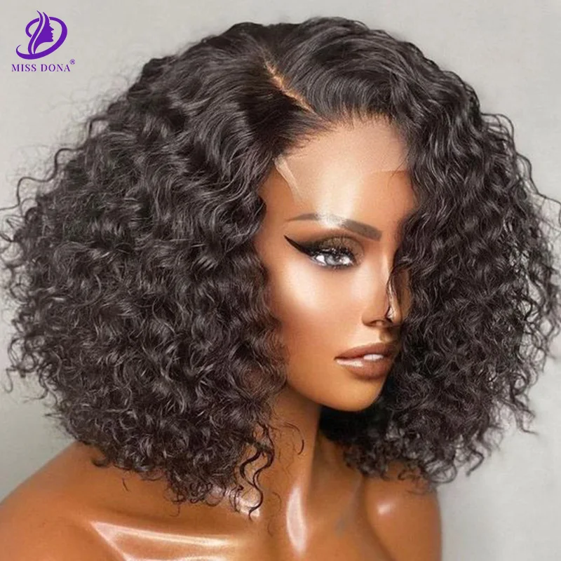 Miss Dona 4x4 Lace Closure Wig Kinky Curly Human Hair Wigs Short Bob Wig Lace Front Water Curly Brazilian Remy Hair 8 10 20 inch
Miss Dona 4x4 Lace Closure Wig Kinky Curly Human Hair Wigs Short Bob Wig Lace Front Water Curly Brazilian Remy Hair 8 10 20 inch