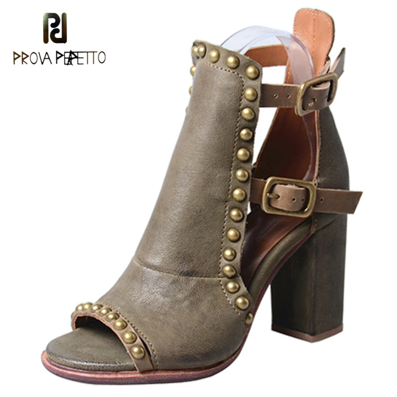 Sexy Hollow Out Sandals Chunky High Heel Comfy Peep Toe Bucklel Pumps Single Shoes Rivets Decoration Leather Sapatos Mujer
Sexy Hollow Out Sandals Chunky High Heel Comfy Peep Toe Bucklel Pumps Single Shoes Rivets Decoration Leather Sapatos Mujer