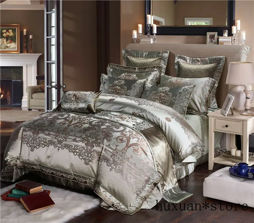 Silk Cotton Satin Jacquard Luxury Chinese Bedding Set Queen King Size Bed Sheet
Silk Cotton Satin Jacquard Luxury Chinese Bedding Set Queen King Size Bed Sheet