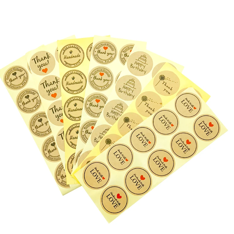 100pcs Vintage Fashion Heart Thank you Happy Birthday Dandelion Series Round Kraft Paper Sticker For Gift Seal Sticker Label
100pcs Vintage Fashion Heart Thank you Happy Birthday Dandelion Series Round Kraft Paper Sticker For Gift Seal Sticker Label
