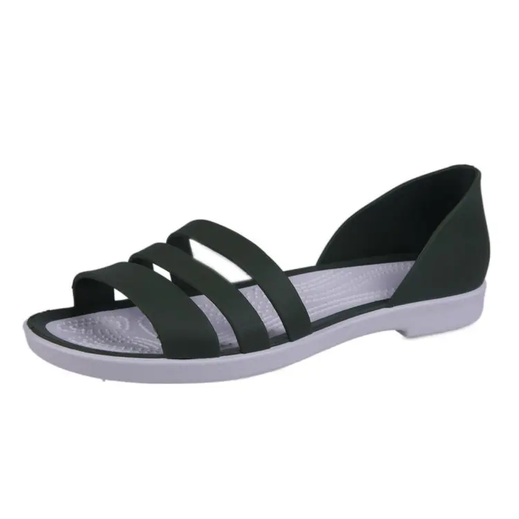 Sandals Women Summer Flat Sandals 2021 Open-Toed Sandals Candy Color Casual Beach Shoes Ladies Sandals Soft Bottom Breathable