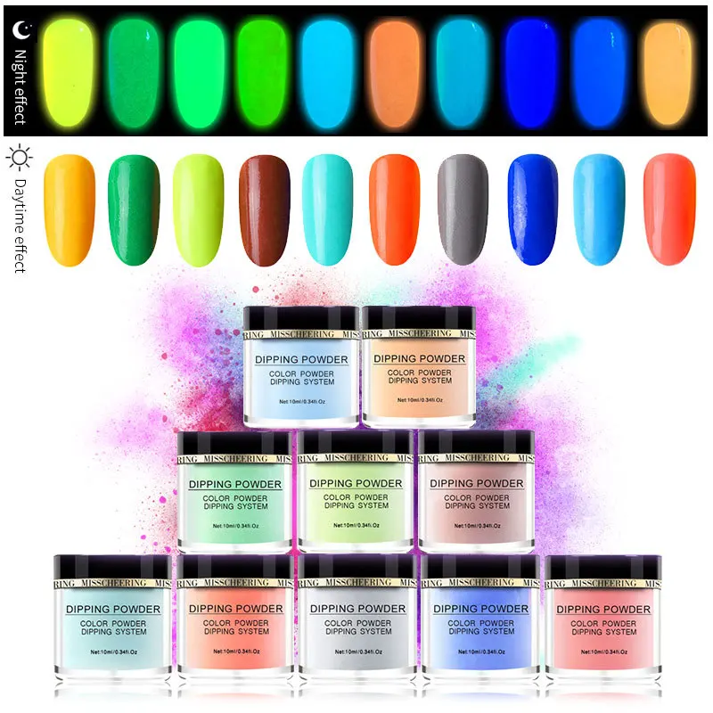 10Color Gradient Nail Glitter Neon Powder Shinny Pigment Dust Power For UV Gel Polish DIY Nail Art Decorations
10Color Gradient Nail Glitter Neon Powder Shinny Pigment Dust Power For UV Gel Polish DIY Nail Art Decorations