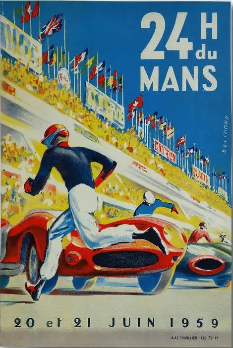 Hot 1959 Race Car Vintage Style Auto Cool Racing Car Art Film Print Silk Poster Home Wall Decor 24x36inch
Hot 1959 Race Car Vintage Style Auto Cool Racing Car Art Film Print Silk Poster Home Wall Decor 24x36inch
