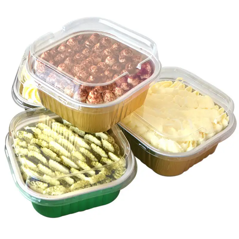50pcs Net red 300ml square aluminum foil food salad packaigng box kitchen accessories party diy cake dessert pastry cup with lid
50pcs Net red 300ml square aluminum foil food salad packaigng box kitchen accessories party diy cake dessert pastry cup with lid